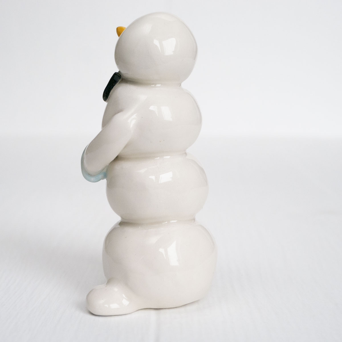 Фигурка из керамики, снеговик, ручная работа, модель 2315